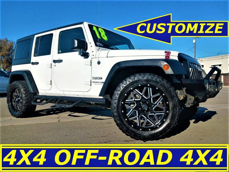 2018 Jeep Wrangler JK Unlimited for sale at ALL STAR TRUCKS INC in Los Angeles CA