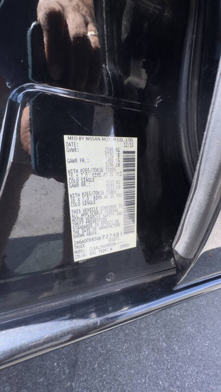 2016 Nissan Frontier SV