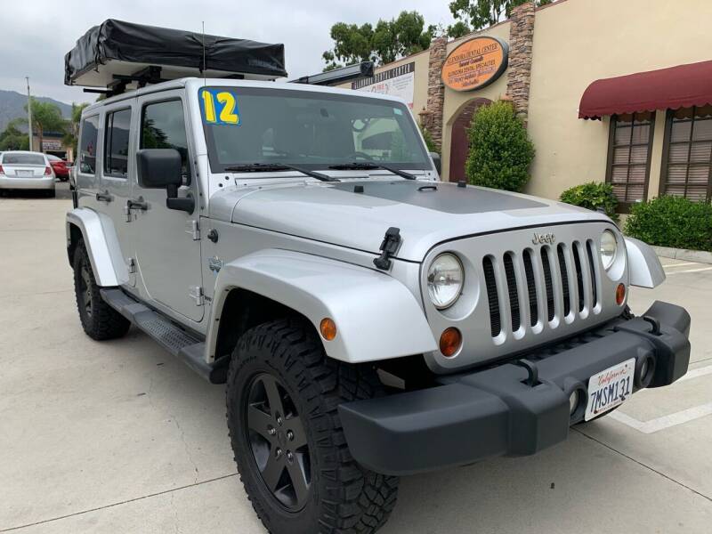 2012 Jeep Wrangler Unlimited for sale at Select Auto Wholesales Inc in Glendora CA