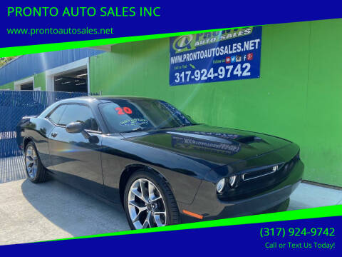2020 Dodge Challenger for sale at PRONTO AUTO SALES INC in Indianapolis IN