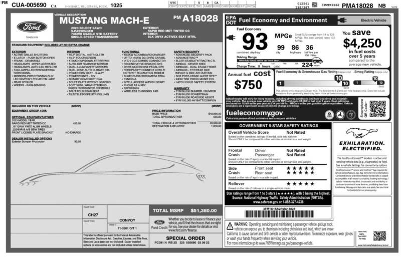 2023 Ford Mustang Mach-E Select