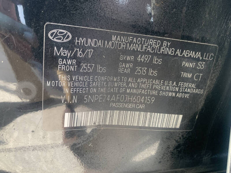 2018 Hyundai Sonata SE