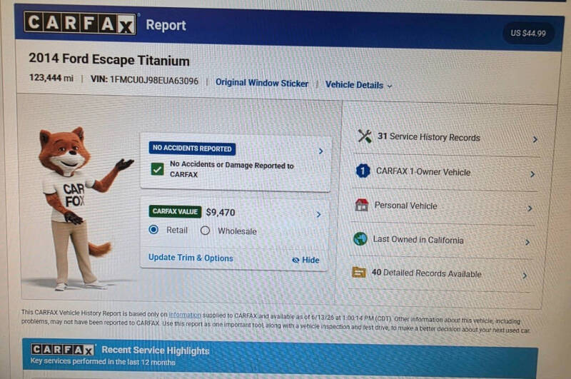 2014 Ford Escape Titanium