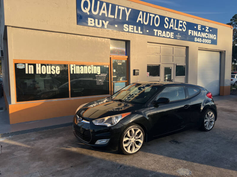 2012 Hyundai Veloster for sale at QUALITY AUTO SALES OF FLORIDA in New Port Richey FL