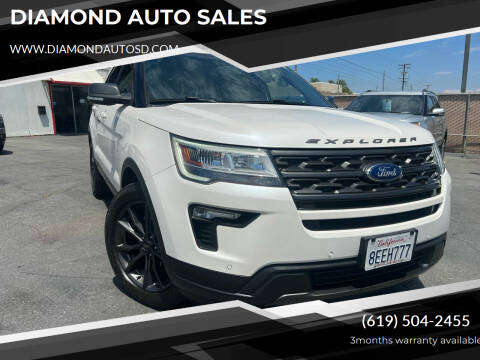 2018 Ford Explorer for sale at DIAMOND AUTO SALES in El Cajon CA