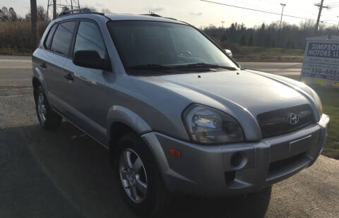 2007 Hyundai Tucson for sale at SIMPSON MOTORS in Youngstown OH