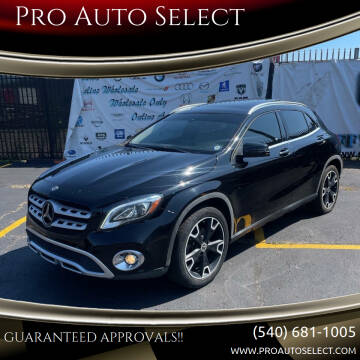 2018 Mercedes-Benz GLA for sale at Pro Auto Select in Fredericksburg VA