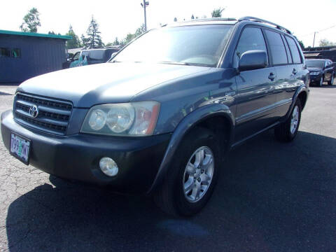 2003 Toyota Highlander for sale at ALPINE MOTORS in Milwaukie OR