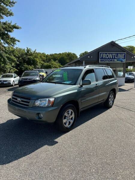 2005 Toyota Highlander for sale at Frontline Motors Inc in Chicopee MA