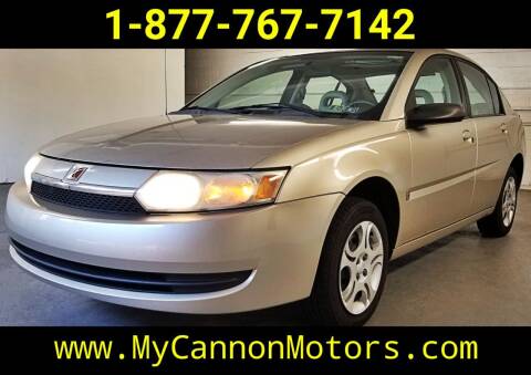 2004 Saturn Ion for sale at Cannon Motors in Silverdale PA
