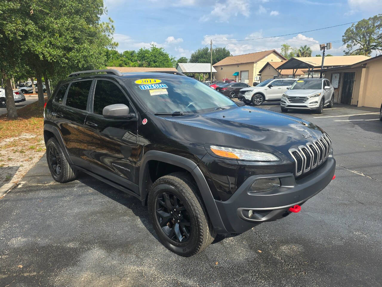 Black 2014 Jeep Cherokee Trailhawk 4x4 Trailhawk 4dr SUV 1