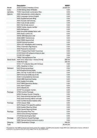 2025 MINI Hardtop 2 Door Cooper S