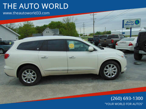 2013 Buick Enclave for sale at THE AUTO WORLD in Churubusco IN