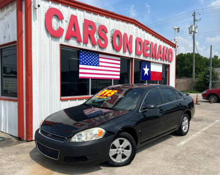 2008 Chevrolet Impala for sale at Cars On Demand 2 in Pasadena TX