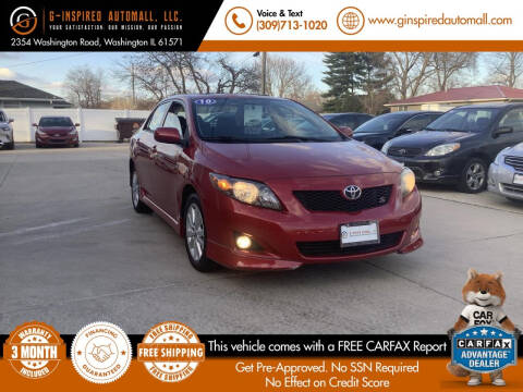 2010 Toyota Corolla for sale at G-Inspired Automall, LLC. in Washington IL