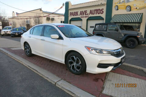 2017 Honda Accord for sale at PARK AVENUE AUTOS in Collingswood NJ