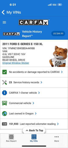 2011 Ford E-Series E-150 XL