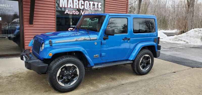 2014 Jeep Wrangler for sale at Marcotte & Sons Auto Village in North Ferrisburgh VT