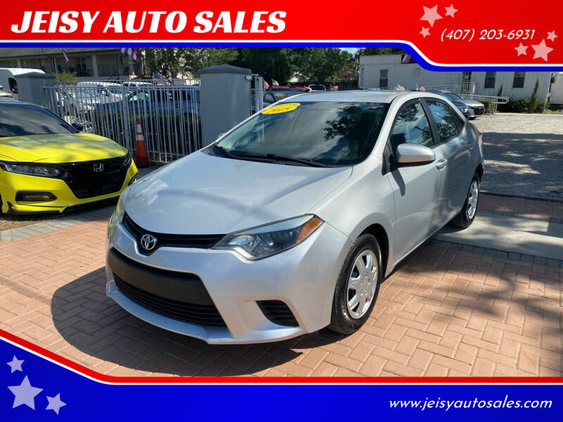 2015 Toyota Corolla for sale at JEISY AUTO SALES in Orlando FL