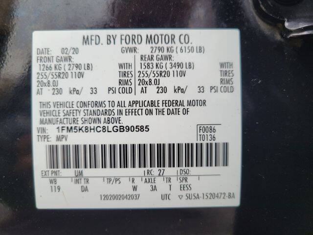 2020 Ford Explorer Platinum