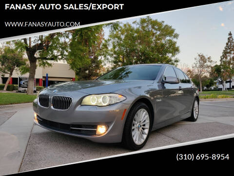 2011 BMW 5 Series for sale at FANASY AUTO SALES/EXPORT in Yorba Linda CA