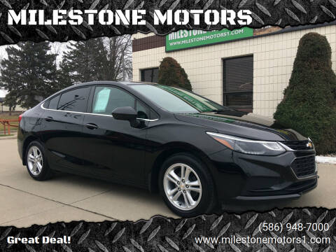 2018 Chevrolet Cruze for sale at MILESTONE MOTORS in Chesterfield MI