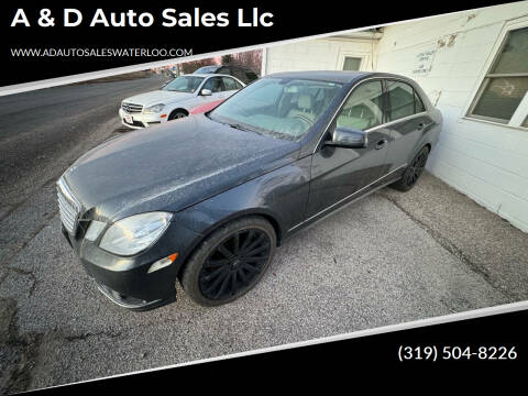 2011 Mercedes-Benz E-Class for sale at A & D Auto sales llc in Waterloo IA