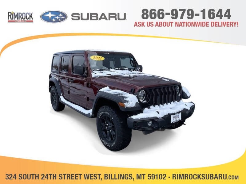 2021 Jeep Wrangler Unlimited for sale at RIMROCK SUBARU in Billings MT