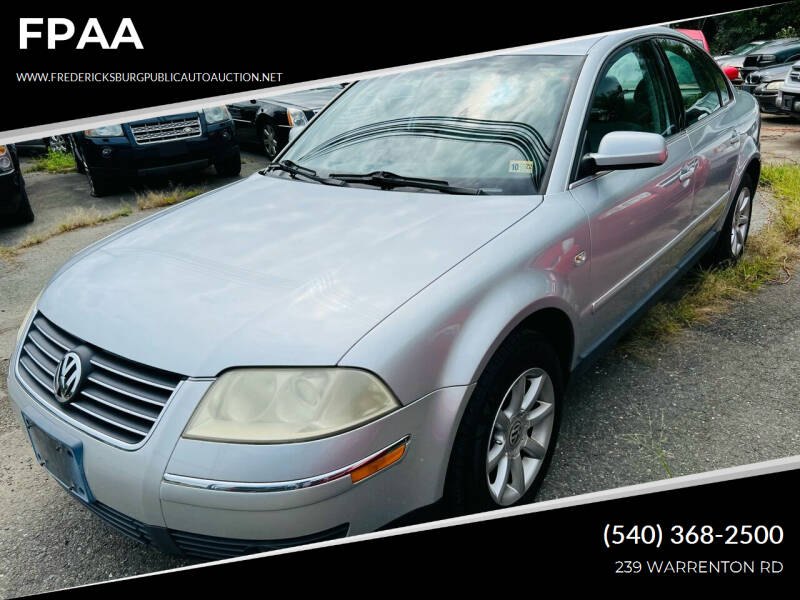 2004 Volkswagen Passat for sale at FPAA in Fredericksburg VA