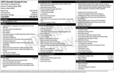 2022 Hyundai Sonata N Line