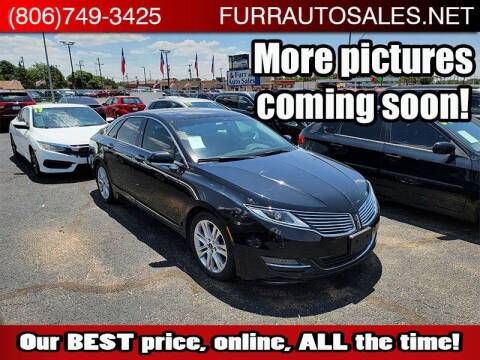 2016 Lincoln MKZ for sale at FURR AUTO SALES in Lubbock TX
