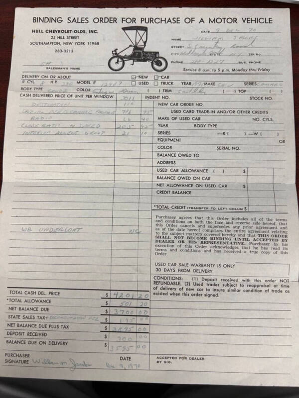 1971 Chevrolet Camaro