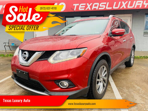2015 Nissan Rogue for sale at Texas Luxury Auto in Cedar Hill TX