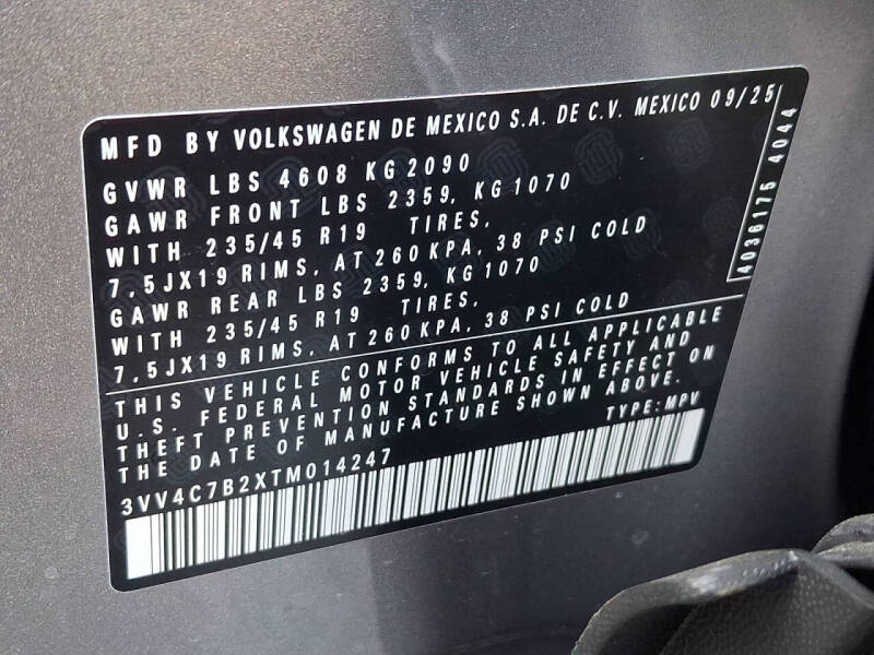 2026 Volkswagen Taos SEL 4Motion