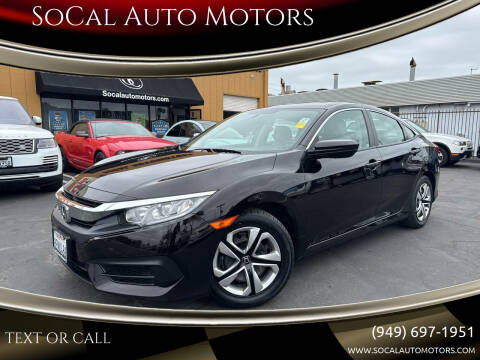 2018 Honda Civic for sale at SoCal Auto Motors in Costa Mesa CA