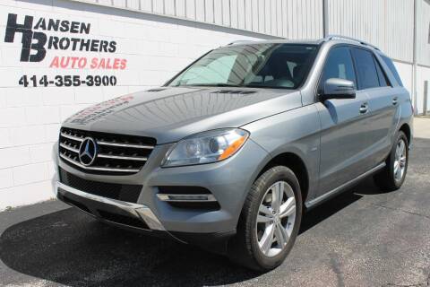 2012 Mercedes-Benz M-Class for sale at HANSEN BROTHERS AUTO SALES in Milwaukee WI