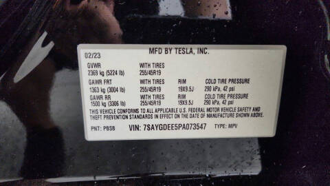 2023 Tesla Model Y Long Range