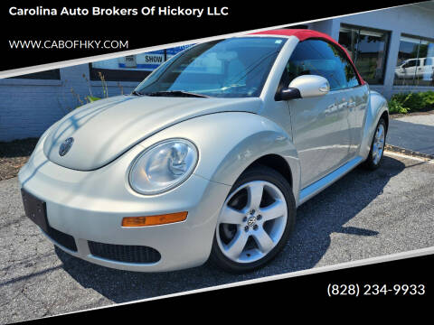 2009 Volkswagen New Beetle Convertible for sale at Carolina Auto Brokers of Hickory LLC in Newton NC