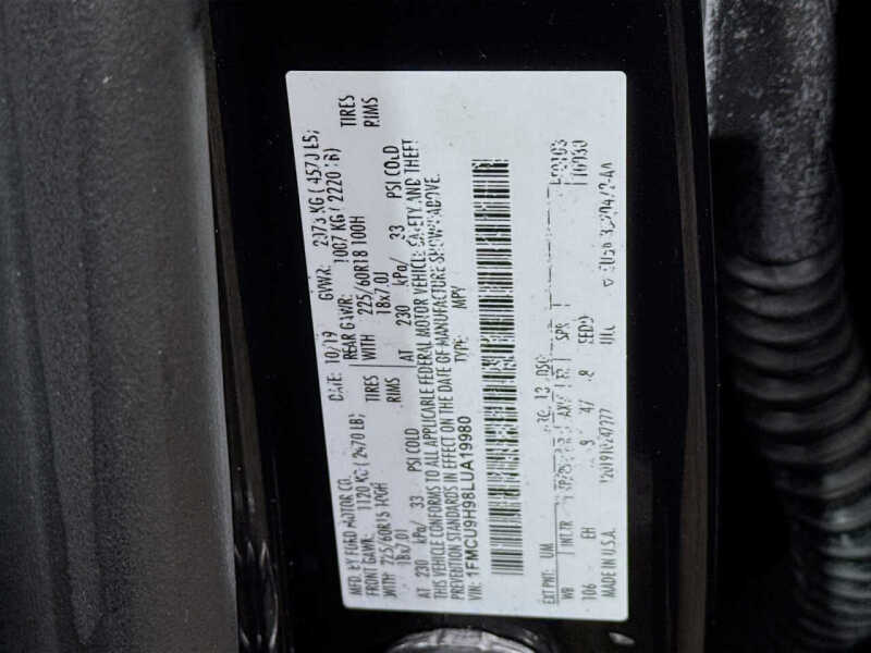 2020 Ford Escape SEL