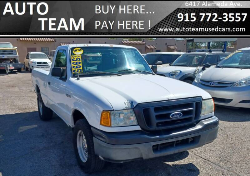 2004 Ford Ranger for sale at AUTO TEAM in El Paso TX