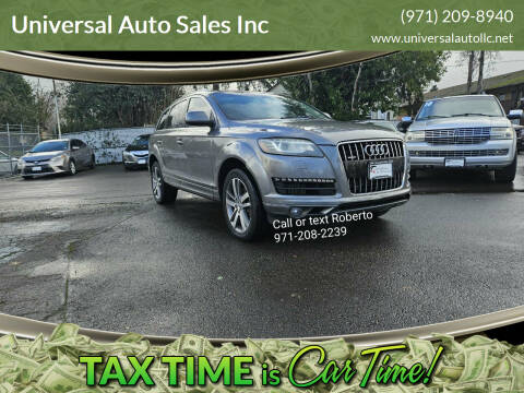 2013 Audi Q7 for sale at Universal Auto Sales Inc in Salem OR