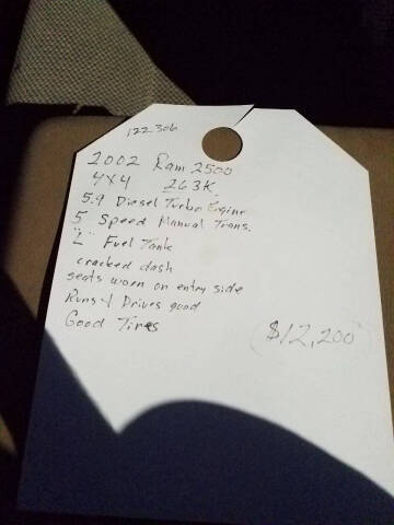 2002 Dodge Ram 2500 SLT