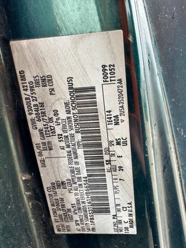 2001 Ford E-Series