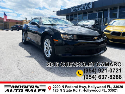 2015 Chevrolet Camaro for sale at Modern Auto Sales in Hollywood FL