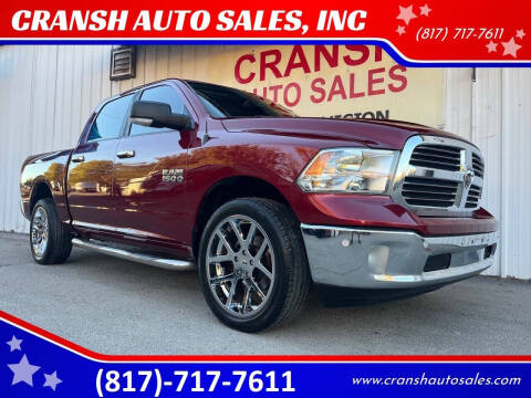 2015 RAM 1500 for sale at CRANSH AUTO SALES, INC in Arlington TX