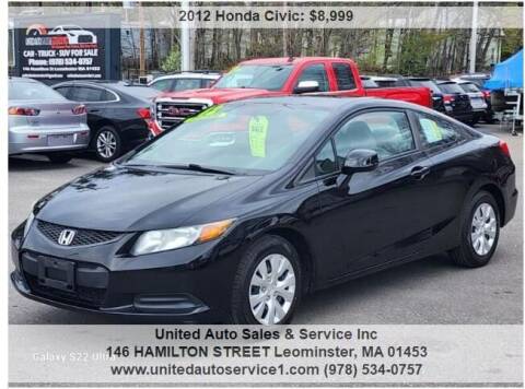 2012 Honda Civic for sale at United Auto Sales & Service Inc in Leominster MA