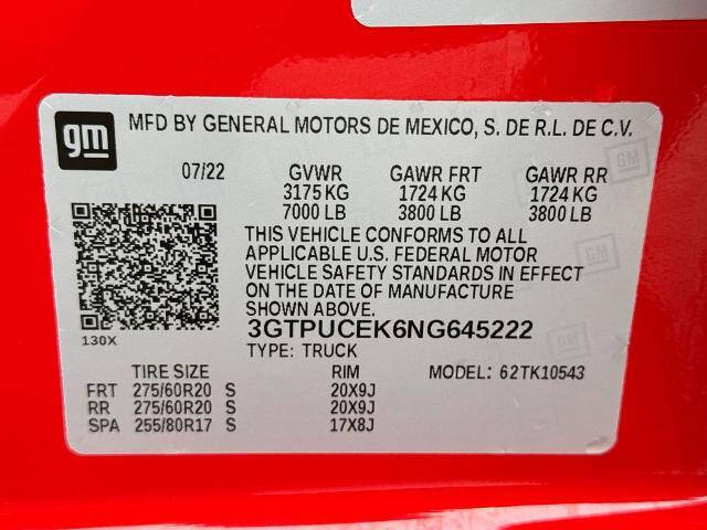 2022 GMC Sierra 1500