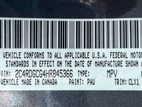 2017 Dodge Grand Caravan SXT