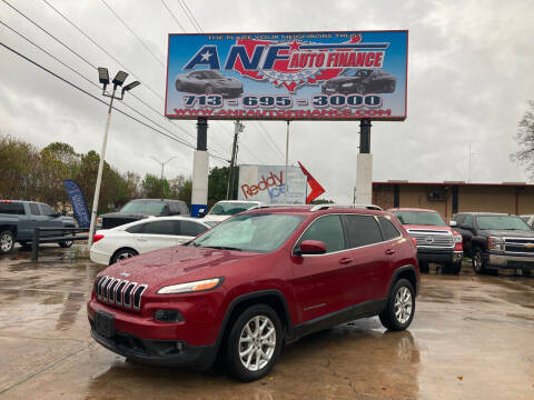 2015 Jeep Cherokee for sale at ANF AUTO FINANCE in Houston TX
