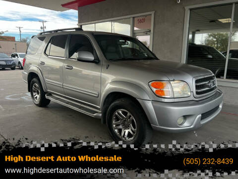 2004 Toyota Sequoia for sale at High Desert Auto Wholesale in Albuquerque NM